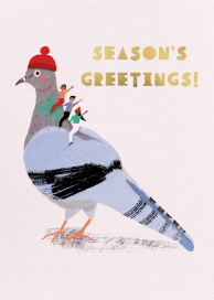 City Sidewalks - Christmas Card by Carolyn Suzuki Studio