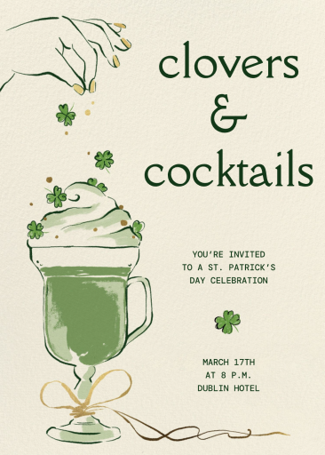 Clovers and Cocktails - Invitation by Paperless Post