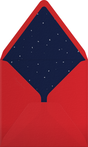 Santa on Rooftop - Paperless Post Envelope