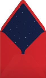 Santa on Rooftop - Paperless Post Envelope