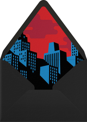 Spotlight Over Gotham - Paperless Post Envelope