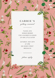 Wildflower Cuttings - Bridal Shower Invitation by Oscar de la Renta