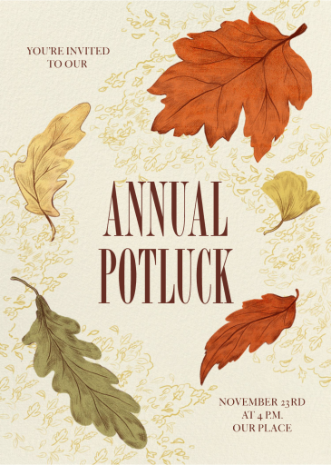 With the Wind - Thanksgiving Invitation by Paperless Post