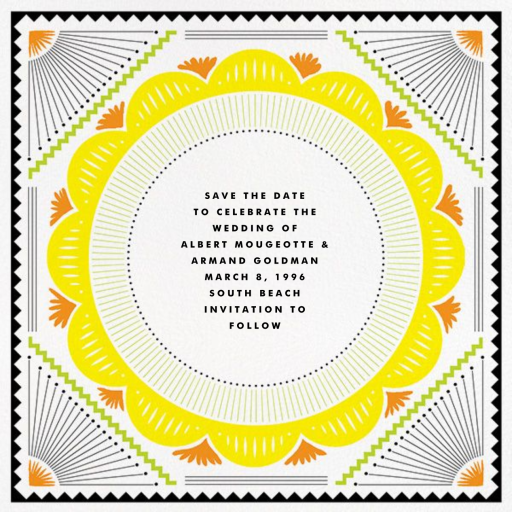 Santa Fe Border (Save the Date) by The Indigo Bunting