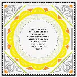 Santa Fe Border (Save the Date) by The Indigo Bunting