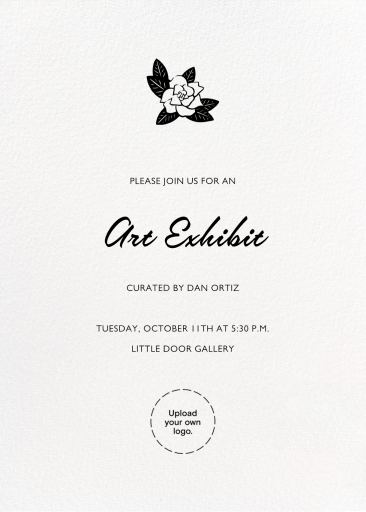 Full-Page Photo Tall (Double-Sided) - Art Exhibition Invitation by Paperless Post - Back