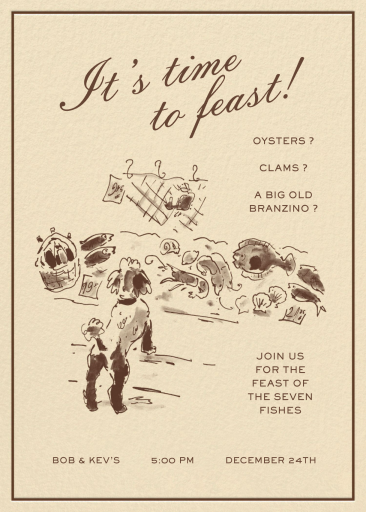 Fish Market - Invitation by Sam Crosby