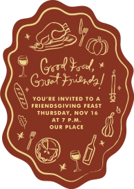 Bountiful Table - Invitation by Cheree Berry Paper & Design