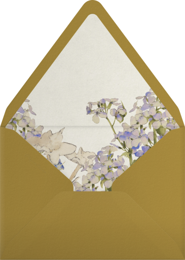 Blue Wildflowers -  Monique Lhuillier Envelope