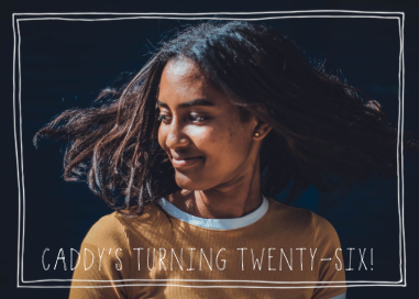 Double Hand Drawn Bordered - Birthday Invitation by Linda and Harriett