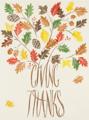 Giving Thanks - Business Thanksgiving Card by Paperless Post