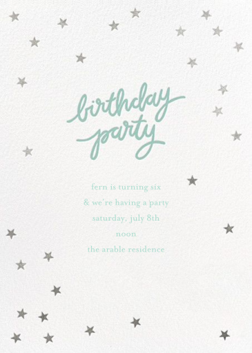 Birthday Stars - Birthday Invitation by Sugar Paper
