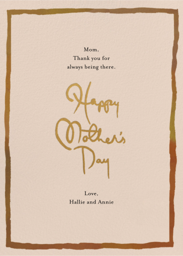 Fancy Frame Double-Sided by Happy Menocal - Back