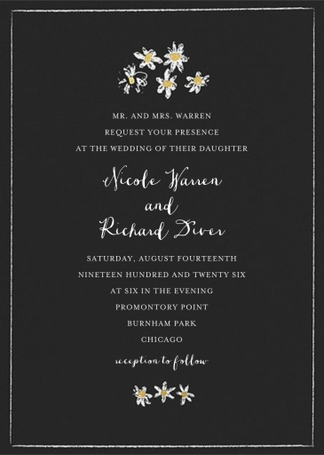 Better Daisies - Wedding Invitation by Mr. Boddington's Studio