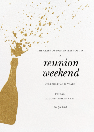 Champers - Class Reunion Invitation by Paperless Post