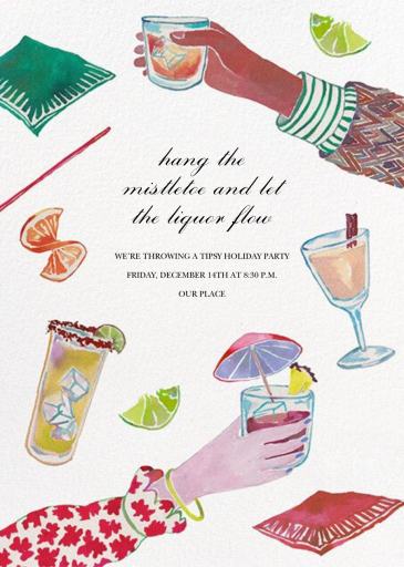 Dear Cheers - Holiday Party Invitation by Happy Menocal
