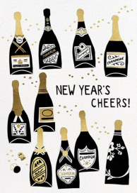 Pop Bottles - New Year's Card by Hello!Lucky