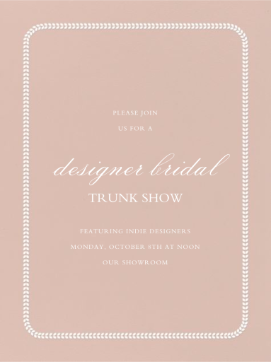 Leaf Inner Bevel Border - Shopping Event Invitation by Paperless Post