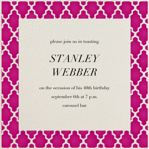 Marrakesh - Birthday Invitation by Paperless Post