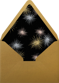 Glittering Fireworks - Paperless Post Envelope