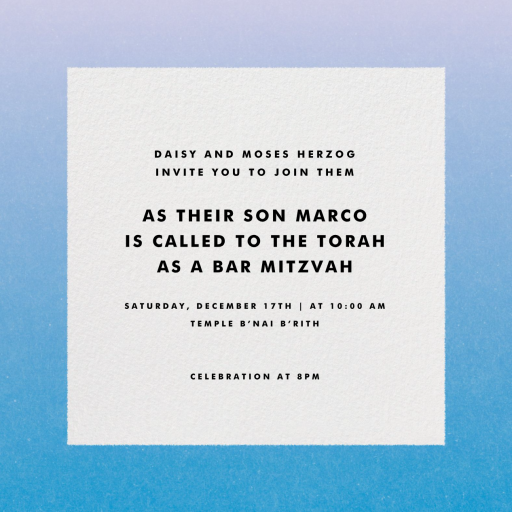 Gradient Border - Party Invitation by Paperless Post