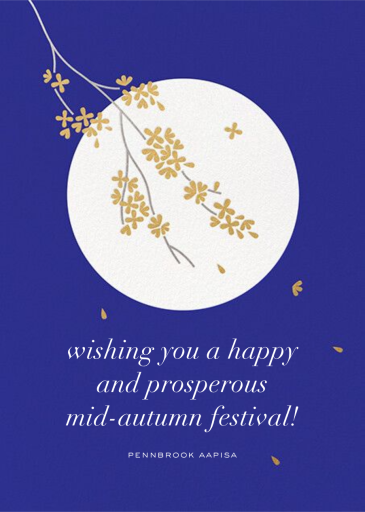 Mid-Autumn Moon - Mid-Autumn Festival Card by Paperless Post