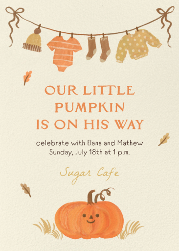 Clothes Pins - Baby Shower Invitation by Paperless Post