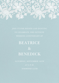 Leaf Lace I - Celebration Invitation by Oscar de la Renta