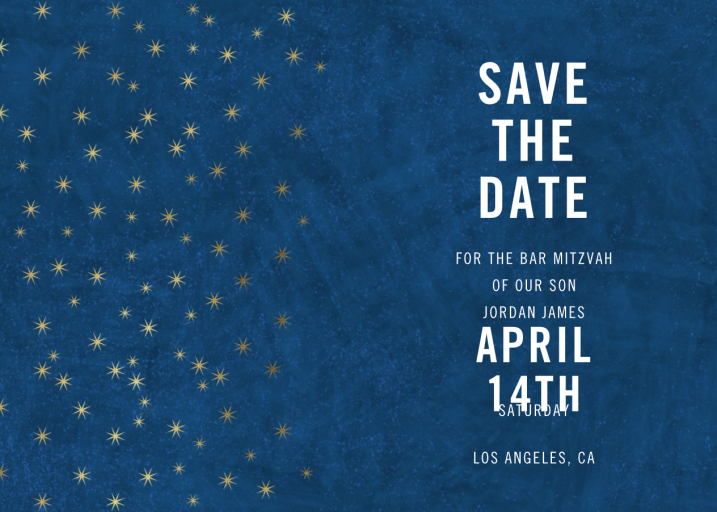 Celeste (Save the Date) - Bar & Bat Mitzvah Save the Date by Paperless Post