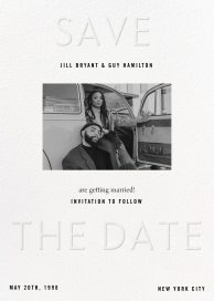 Embossed Letters - Save the Date by Paperless Post