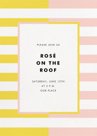 Colorblocked Stripes - Spring Party Invitation by kate spade new york