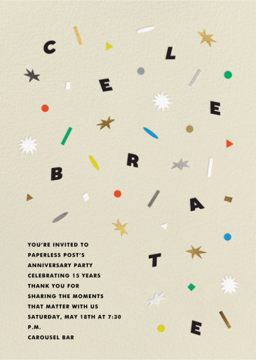 Confetti Celebration by The Indigo Bunting