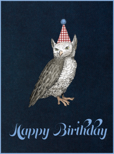 Birthday Owl - Birthday Card by Paperless Post