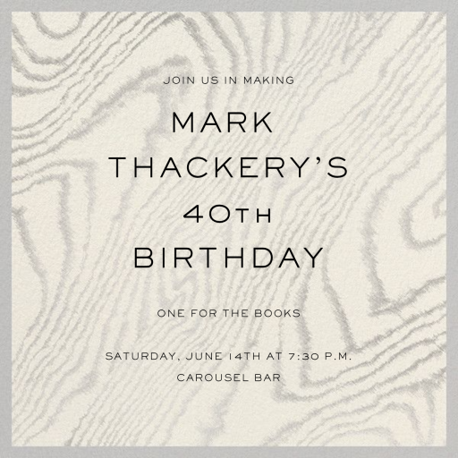 Chic Minimalism - Invitation by Schumacher