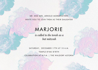 Garden Glitch - Bar & Bat Mitzvah Invitation by Paperless Post