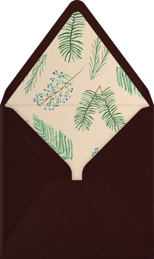 Pine Cone and Juniper - Paperless Post Envelope