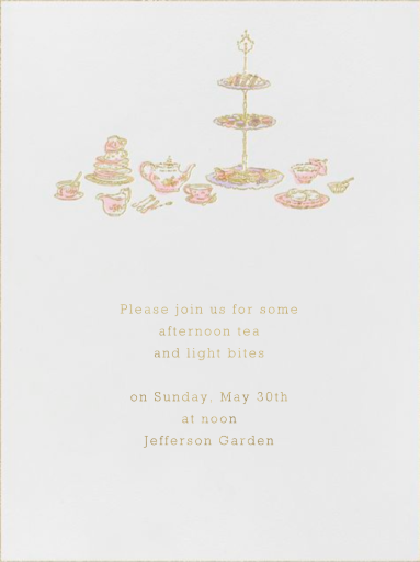 High Tea - Party Invitation by Paperless Post