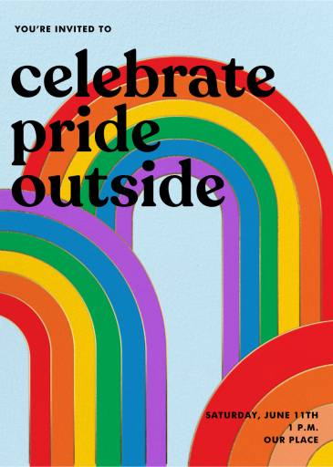 Rainbow Burst - Pride Invitation by Paperless Post