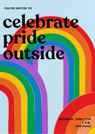 Rainbow Burst - Pride Invitation by Paperless Post