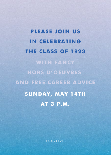 Gradient Full - Graduation Party Invitation by Paperless Post