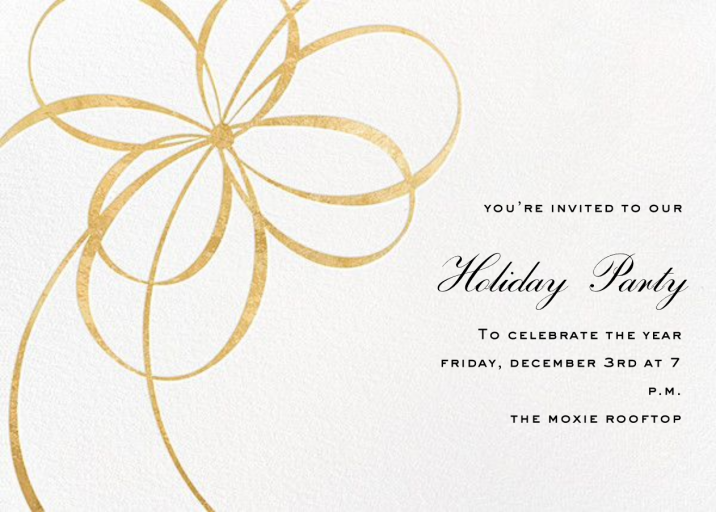 Belle Boulevard Invite - Corporate Holiday Party Invitation by kate spade new york