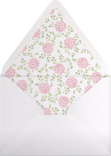 Dahlias Horizontal - Paperless Post Envelope