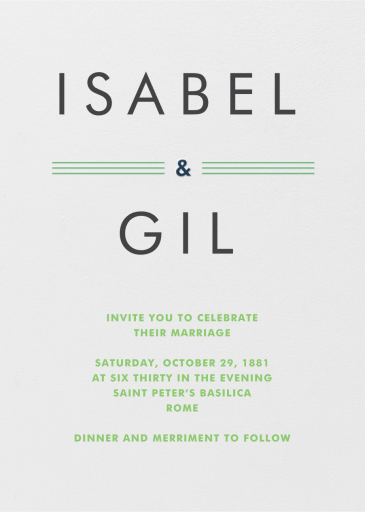 Collins Avenue - Invitation by Crane & Co.