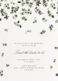 Passiflora Caerulea - Bridal Shower Invitation by Oscar de la Renta