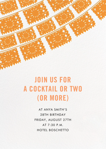 Fiesta Flags - Birthday Invitation by Linda and Harriett