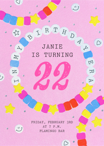 Friendship Bracelet - Birthday Invitation by Paperless Post