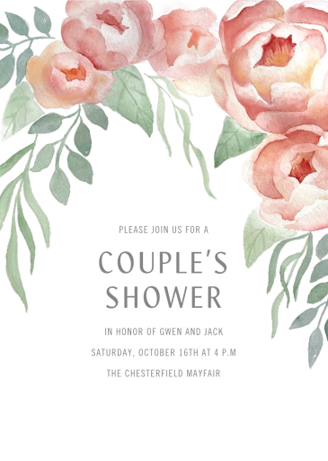 Peony Blooms - Invitation by Paperless Post