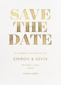 Gilded Save the Date by Rifle Paper Co.
