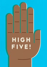 High 5 - Graduation Card by The Indigo Bunting