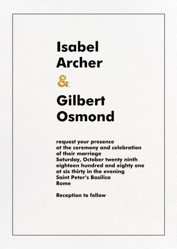 Bauhaus - Wedding Invitation by Crane & Co.